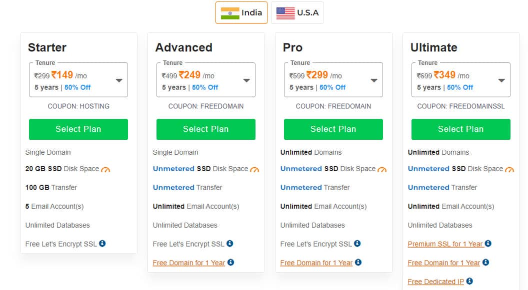 BigRock eCommerce Hosting Plans