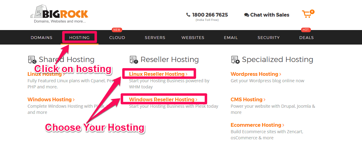 BigRock Hosting Panel