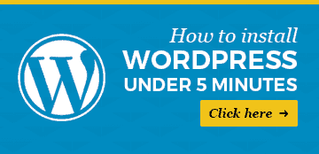 Install WordPress on Bigrock